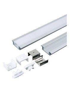 PROFILO CANALINA IN ALLUMINIO PER STRIP LED - VTAC