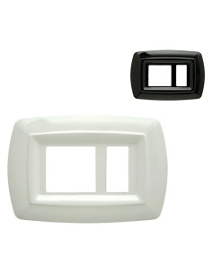 PLACCA 'TONDÒ' UNEL DECENTRATA 2598/N nera - FEB