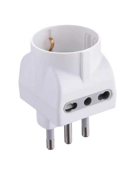 ADATTATORE TRIPLO PR.2 x 2P+T - ELECTRALINE | Utensili Store