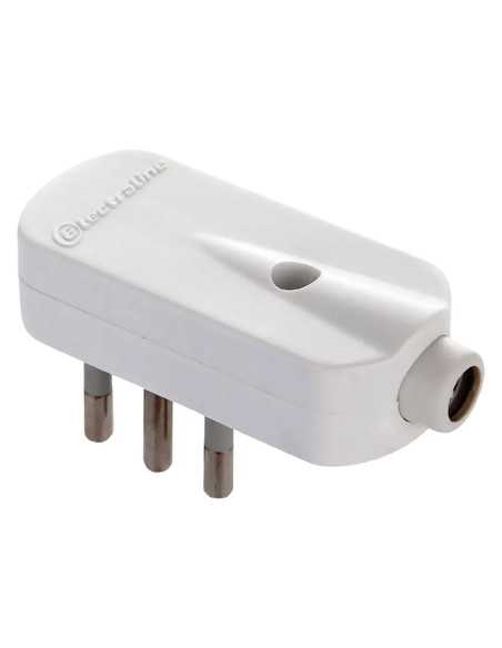 SPINA VOLANTE PIATTA 2P + T 16A - ELECTRALINE | Utensili Store