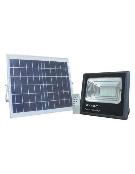 PROIETTORE A LED CON PANNELLO SOLARE 40W - VTAC | Utensili Store