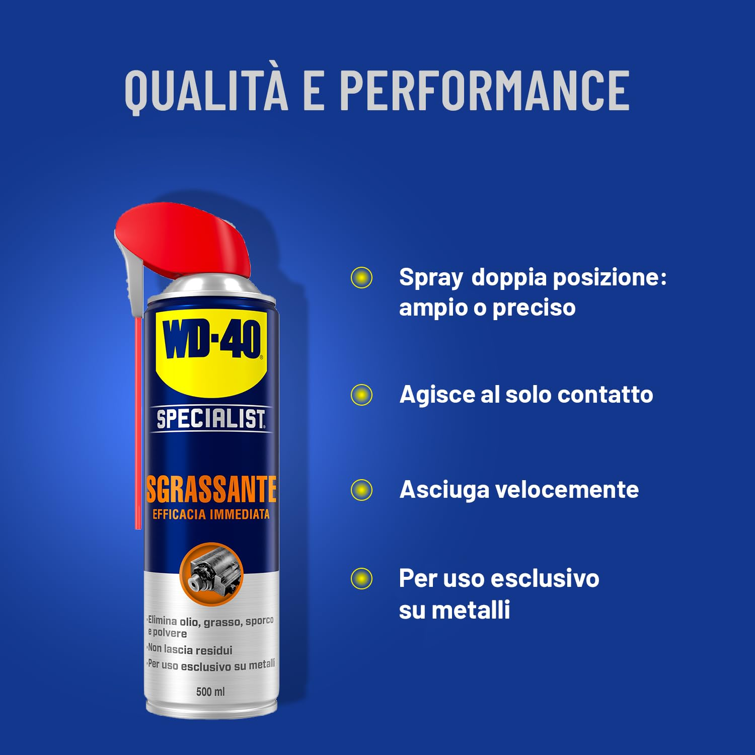 Sgrassante Spray Doppia Posizione - Efficacia Immediata - 500ml - WD-40 Specialist - Dettaglio 3