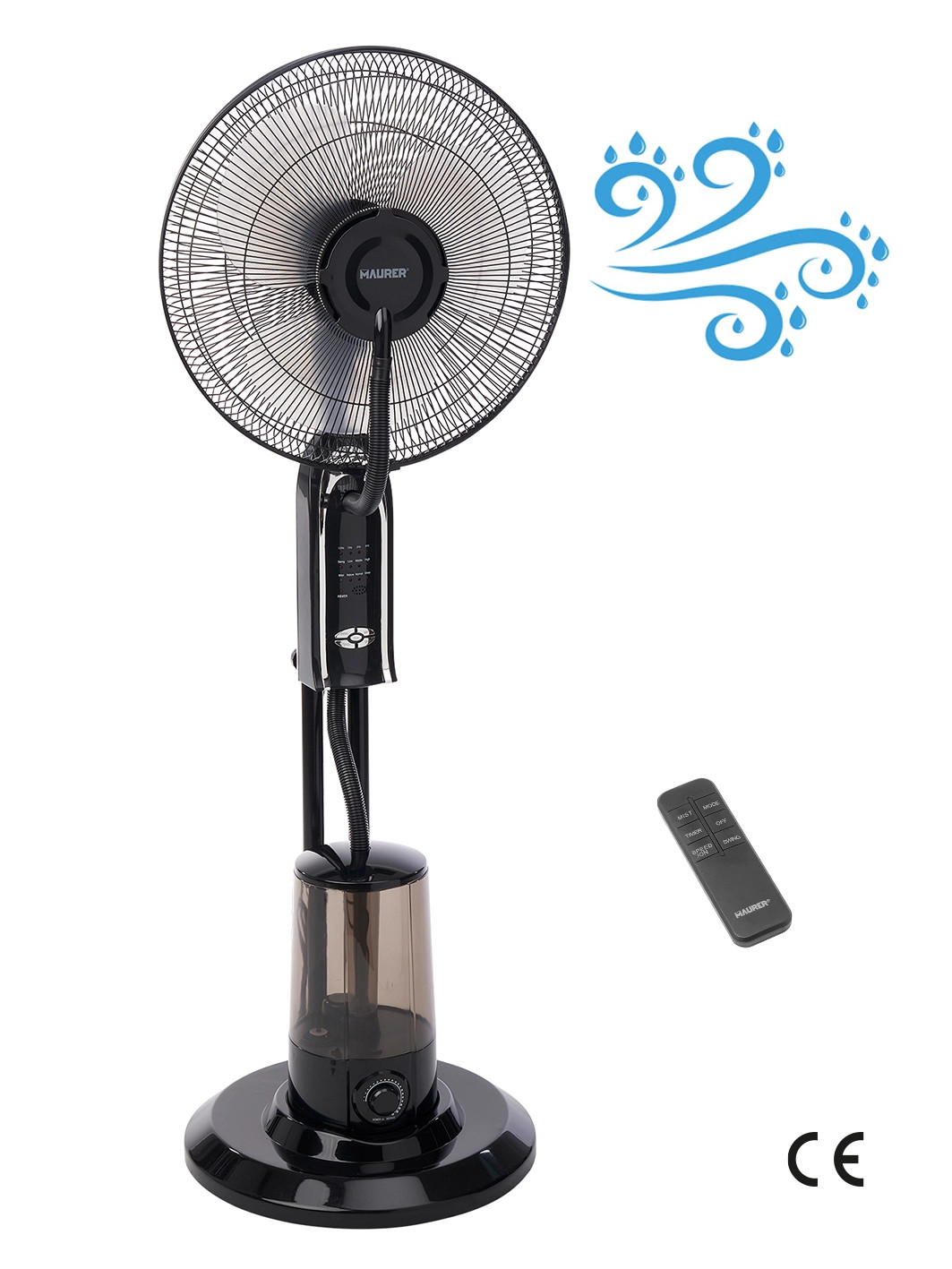 VENTILATORE A PIANTANA CON NEBULIZZATORE "POTUS" - MAURER